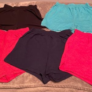 5 Pairs Soffe Shorts Size M